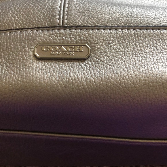 Bnwt coach pewter extra large tote - Picture 2 of 7